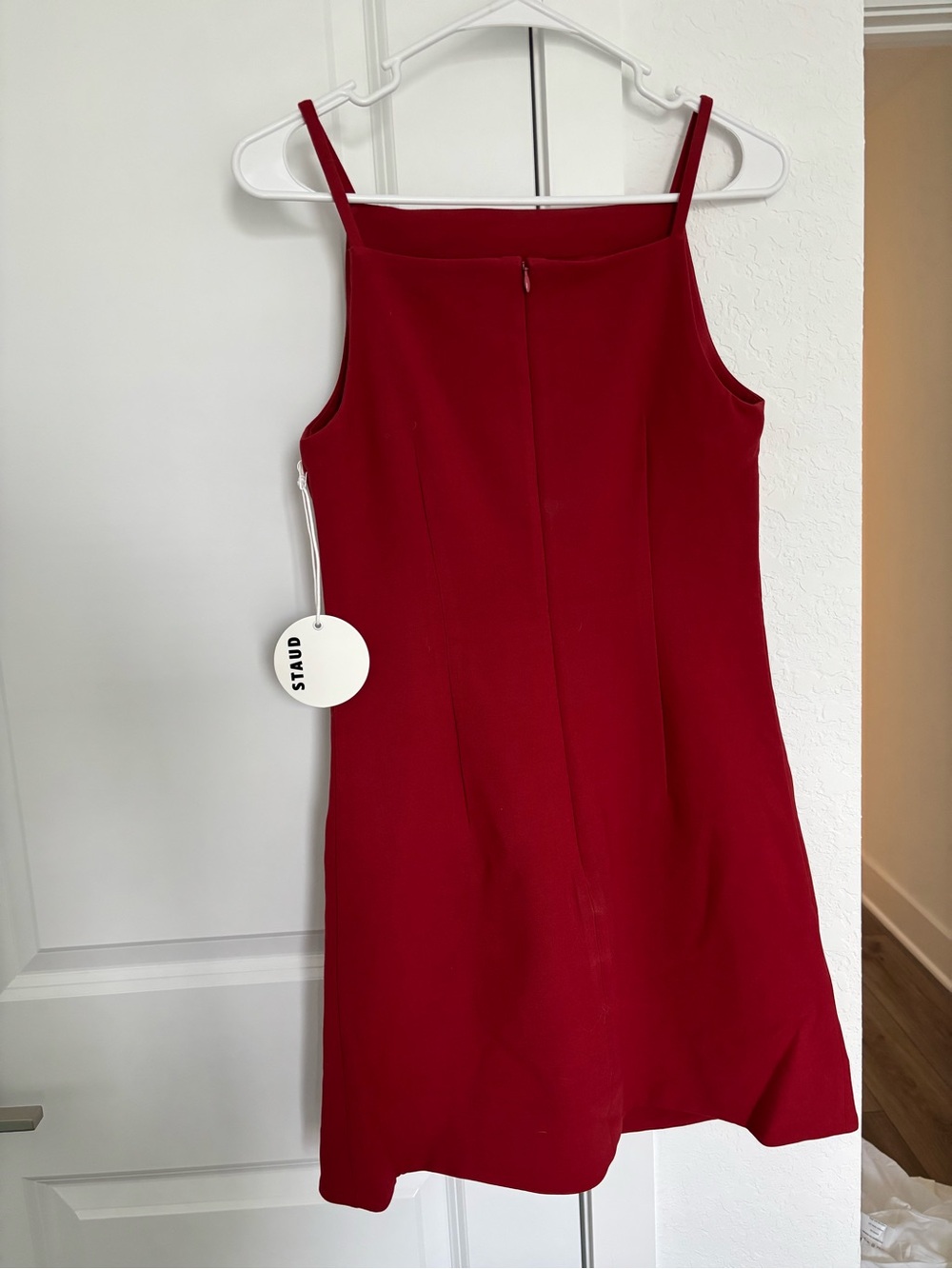 STAUD Rhythm Mini Dress, Rouge NWT Size Small - Picture 5 of 7